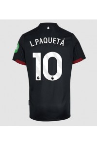 West Ham United Lucas Paqueta #10 Jalkapallovaatteet Vieraspaita 2024-25 Lyhythihainen